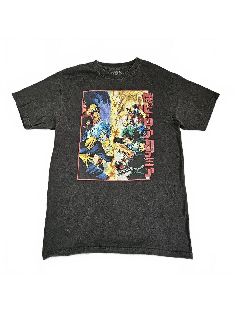 Funimation My Hero Academia Black Graphic Tee Size M Anime Streetwear Manga